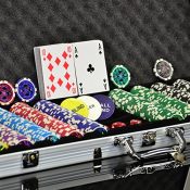 Pokerkoffer mit 500 Chips und tollen Laserchips
